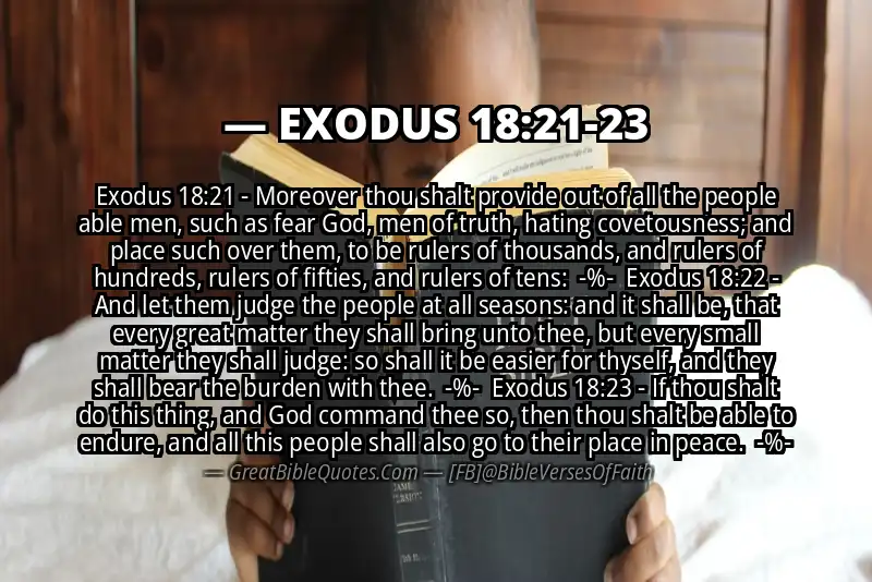 Image for EXODUS 18:21-23 Bible verse