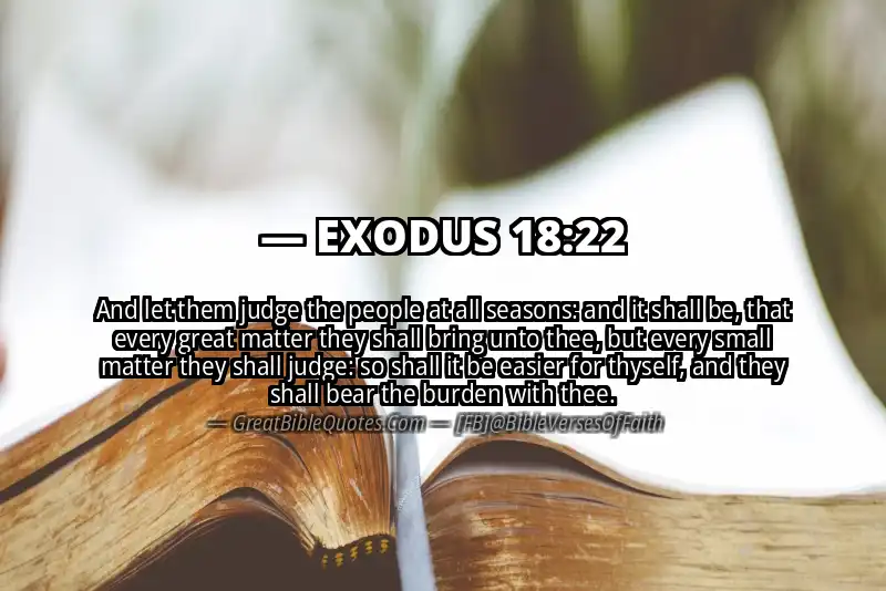 EXODUS 18:22 Verse