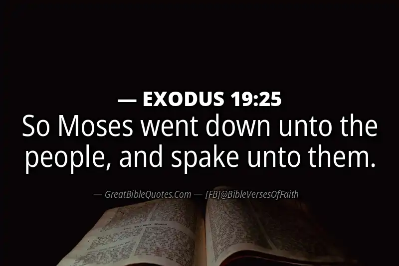 EXODUS 19:25 Verse