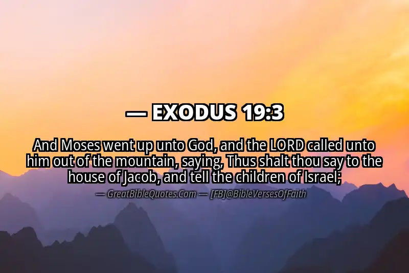 EXODUS 19:3 Verse