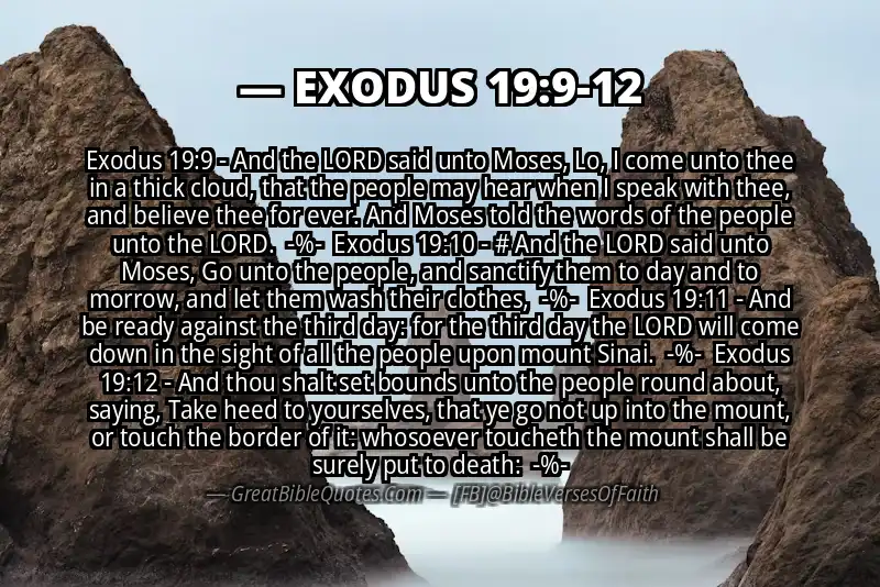 Image for EXODUS 19:9-12 Bible verse