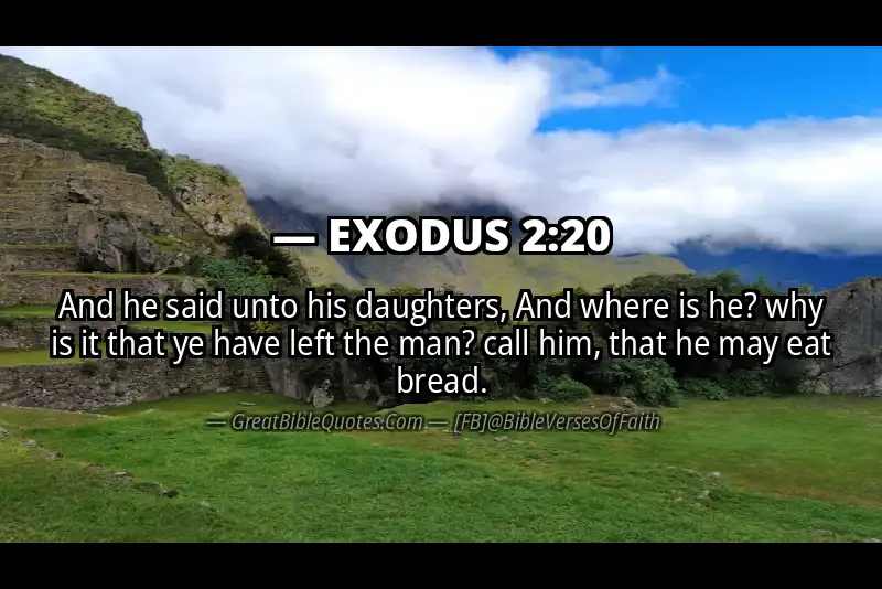 EXODUS 2:20 Verse
