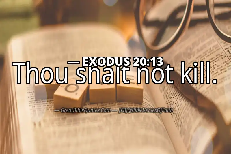 EXODUS 20:13 Verse