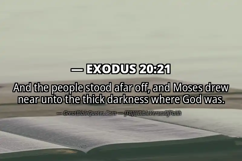 EXODUS 20:21 Verse