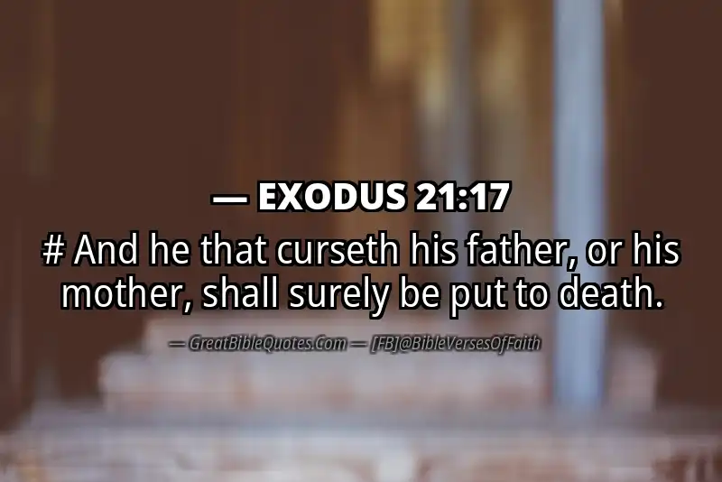 EXODUS 21:17 Verse