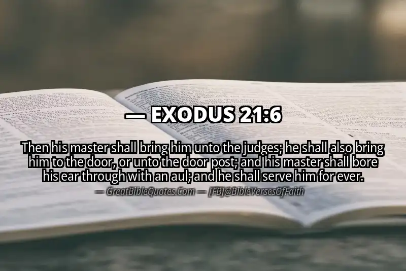 EXODUS 21:6 Verse