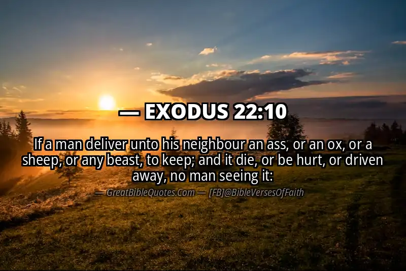 EXODUS 22:10 Verse