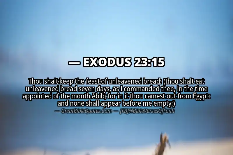 EXODUS 23:15 Verse