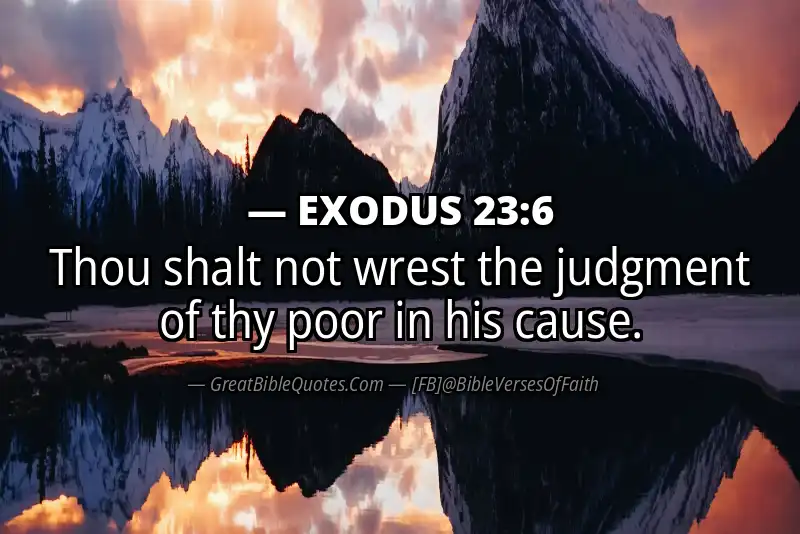 EXODUS 23:6 Verse