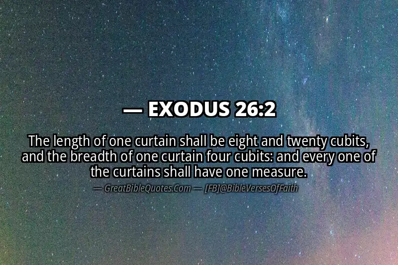 EXODUS 26:2 Verse