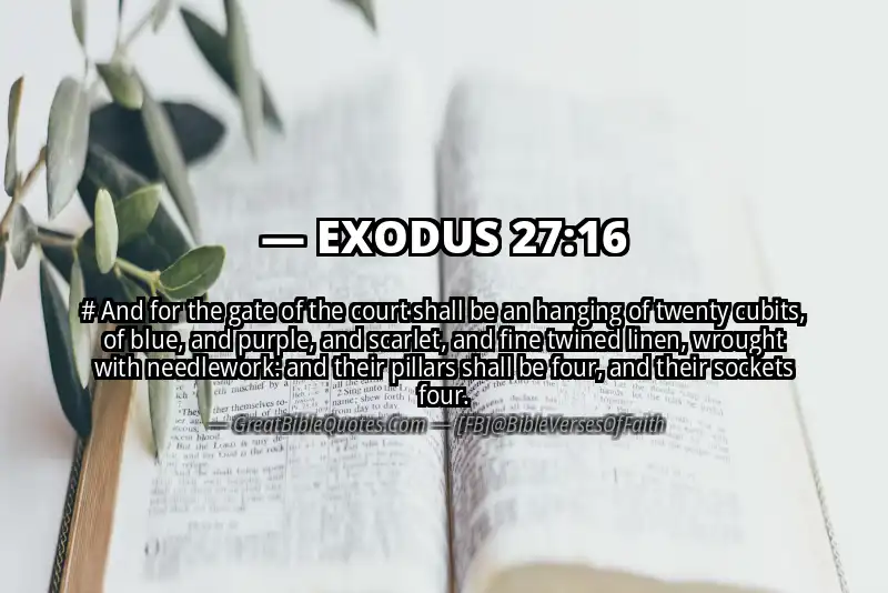 EXODUS 27:16 Verse