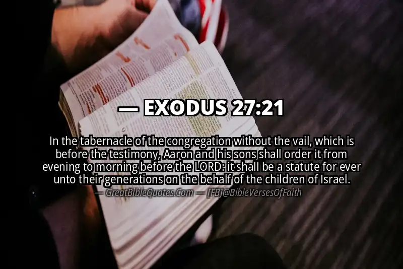 EXODUS 27:21 Verse