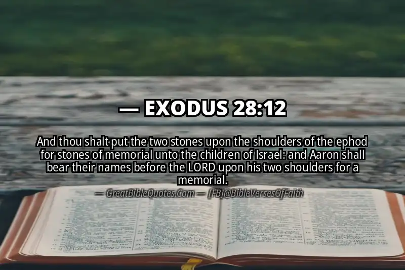 EXODUS 28:12 Verse