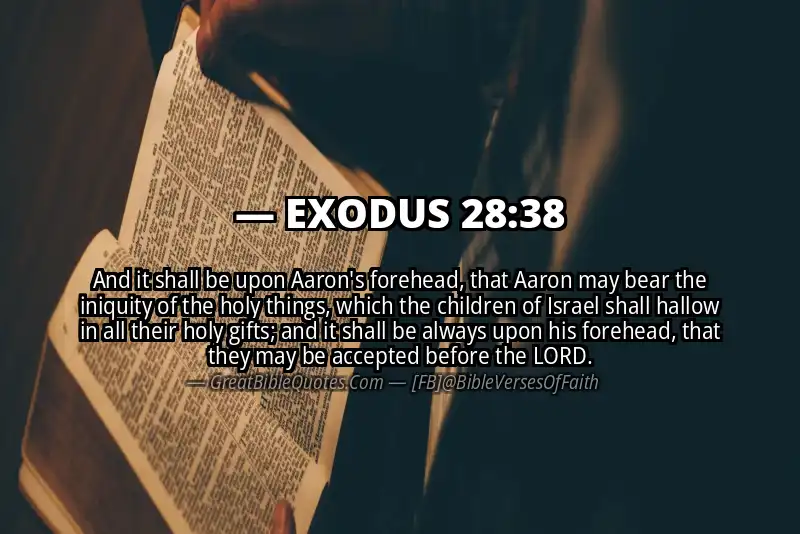 EXODUS 28:38 Verse