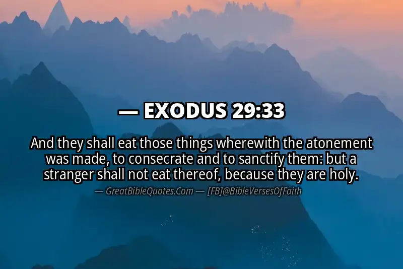 EXODUS 29:33 Verse Image