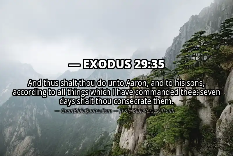 EXODUS 29:35 Verse