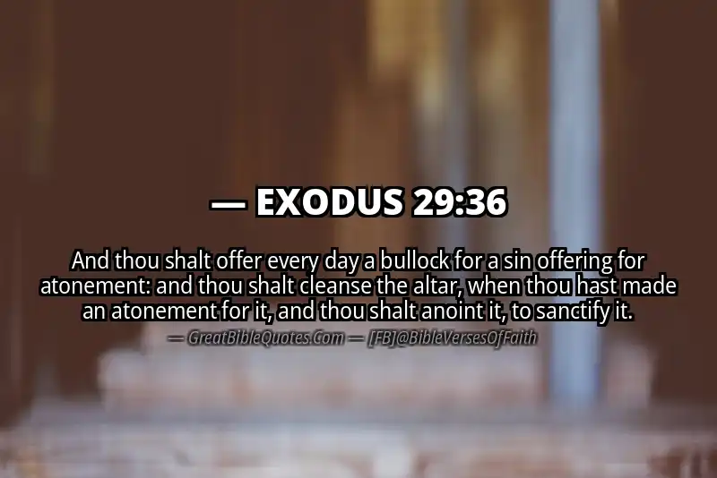EXODUS 29:36 Verse
