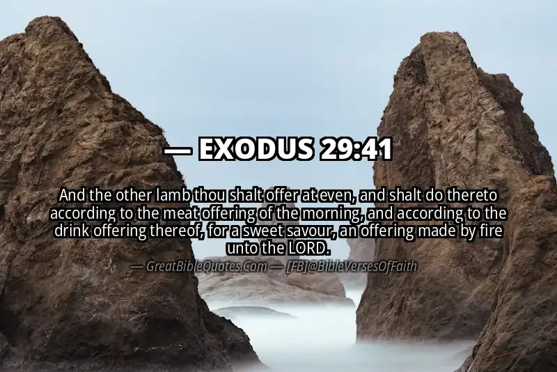 EXODUS 29:41 Verse