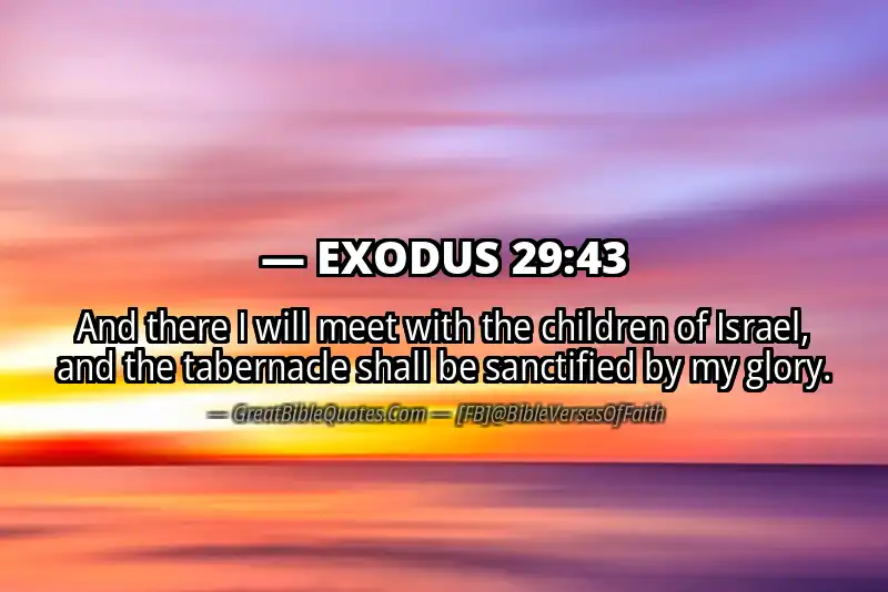 EXODUS 29:43 Verse
