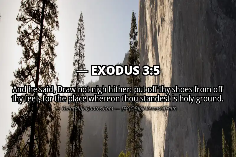 EXODUS 3:5 Verse Image