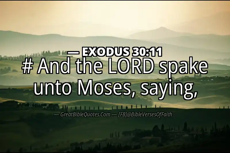 EXODUS 30:11 Verse