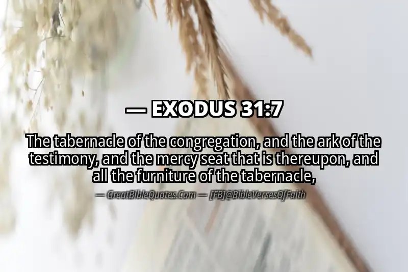 EXODUS 31:7 Verse Image