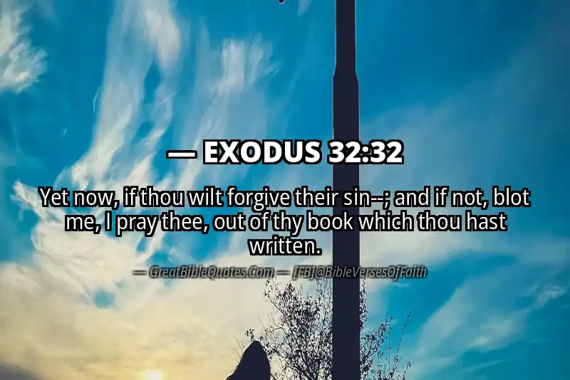 EXODUS 32:32 Verse