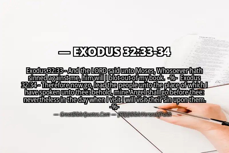 Image for EXODUS 32:33-34 Bible verse