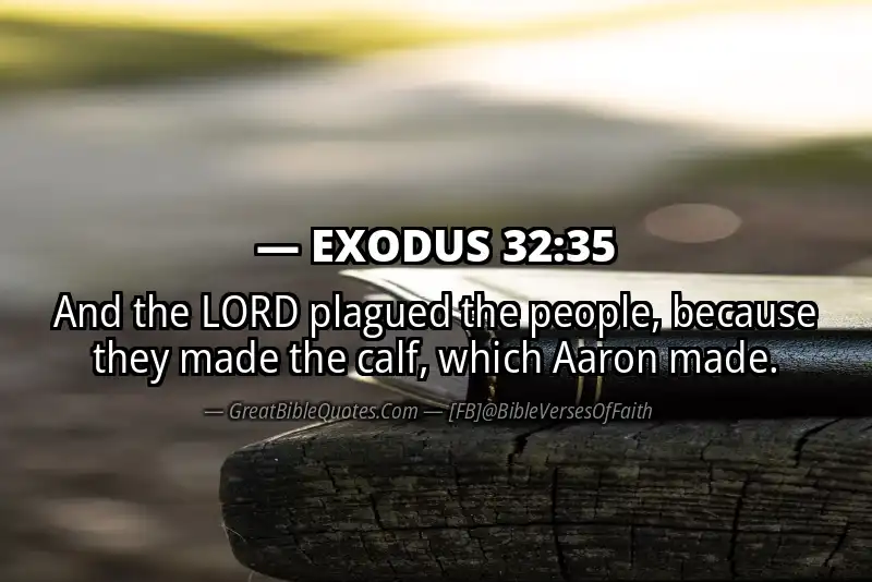 EXODUS 32:35 Verse