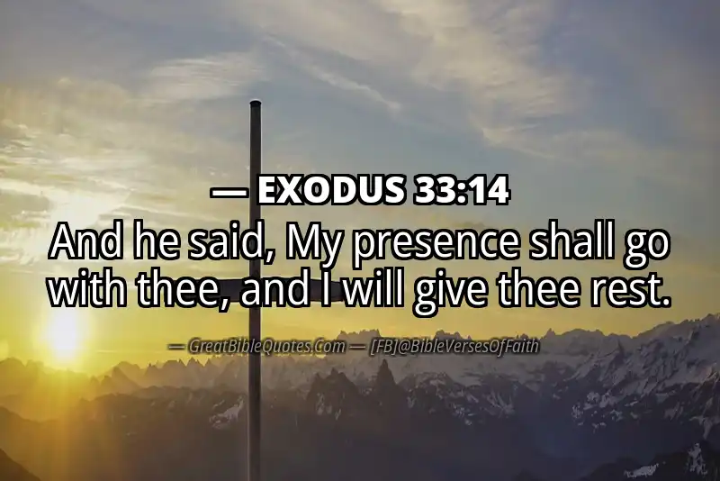EXODUS 33:14 Verse