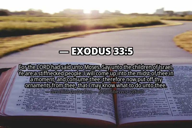 EXODUS 33:5 Verse