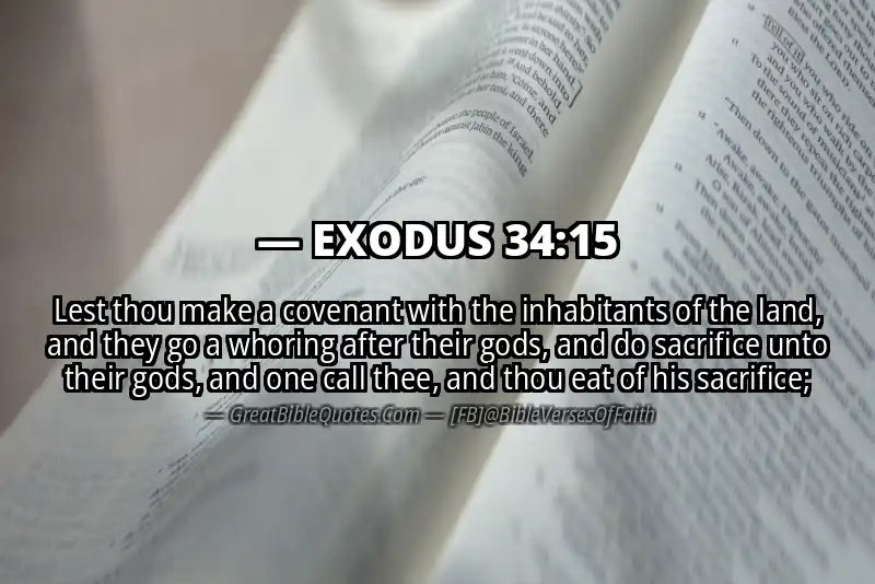 EXODUS 34:15 Verse Image