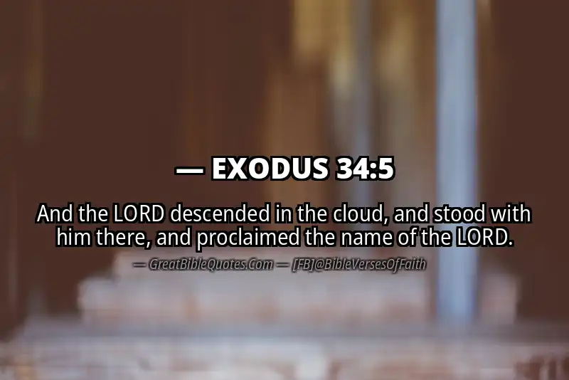 EXODUS 34:5 Verse