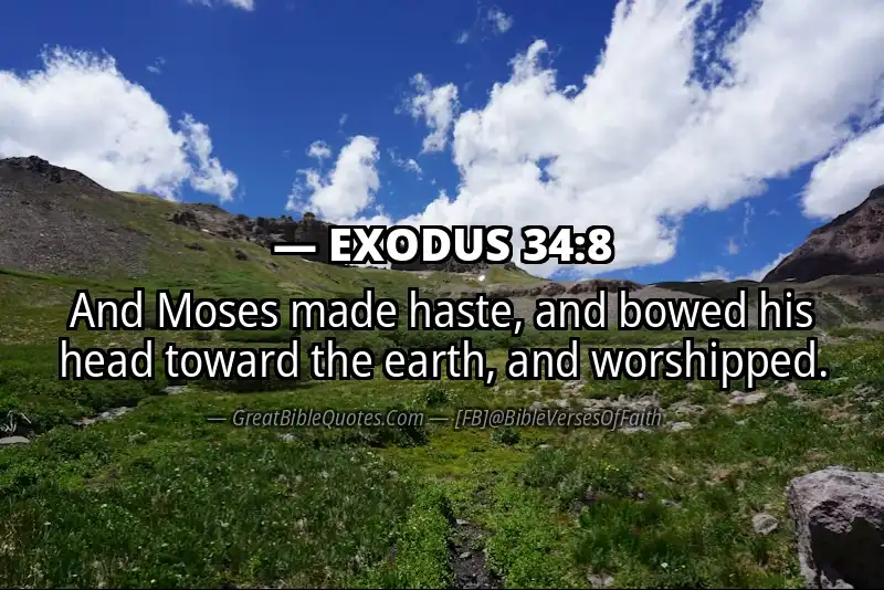 EXODUS 34:8 Verse