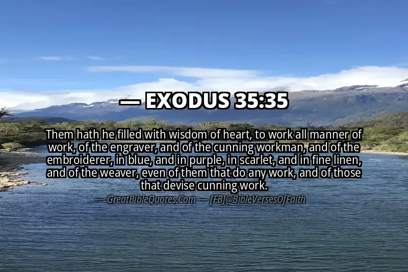 EXODUS 35:35 Verse Image
