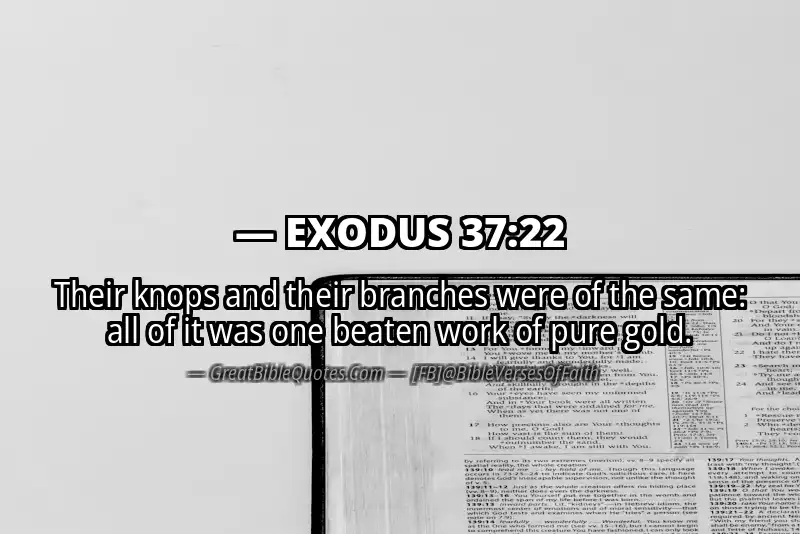 EXODUS 37:22 Verse