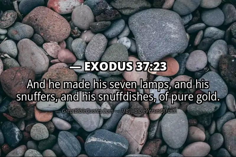 EXODUS 37:23 Verse