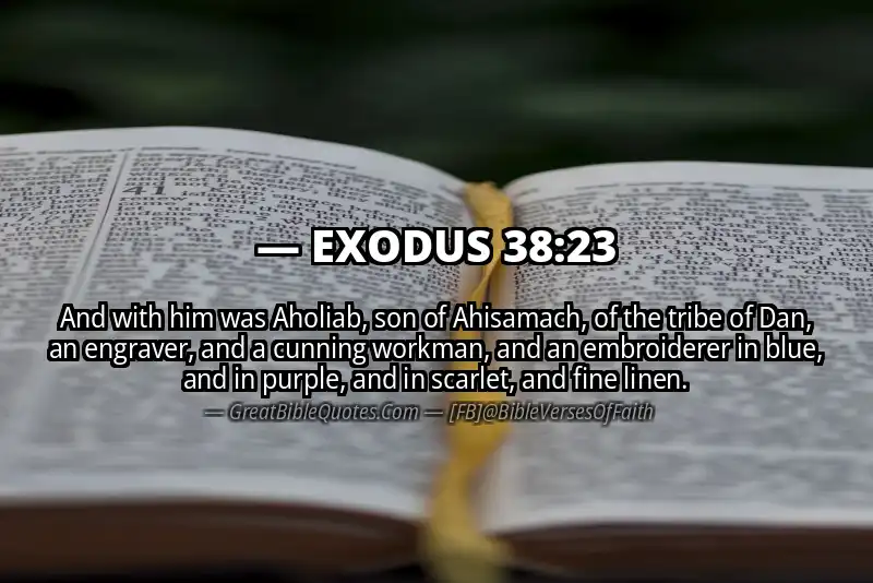 EXODUS 38:23 Verse