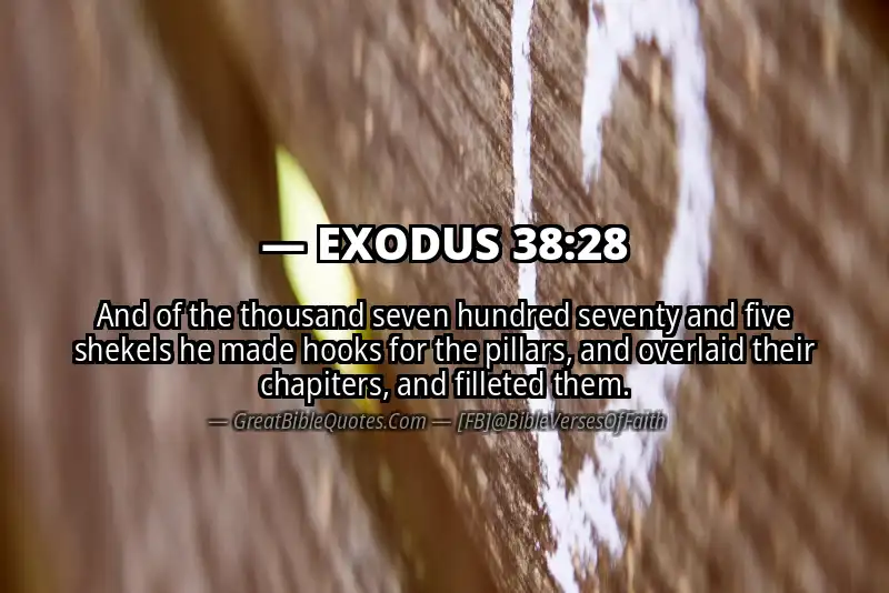 EXODUS 38:28 Verse