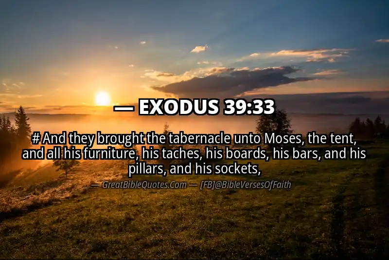 EXODUS 39:33 Verse