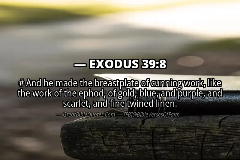 EXODUS 39:8 Verse