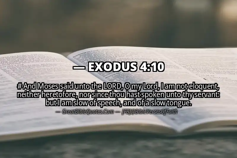 EXODUS 4:10 Verse