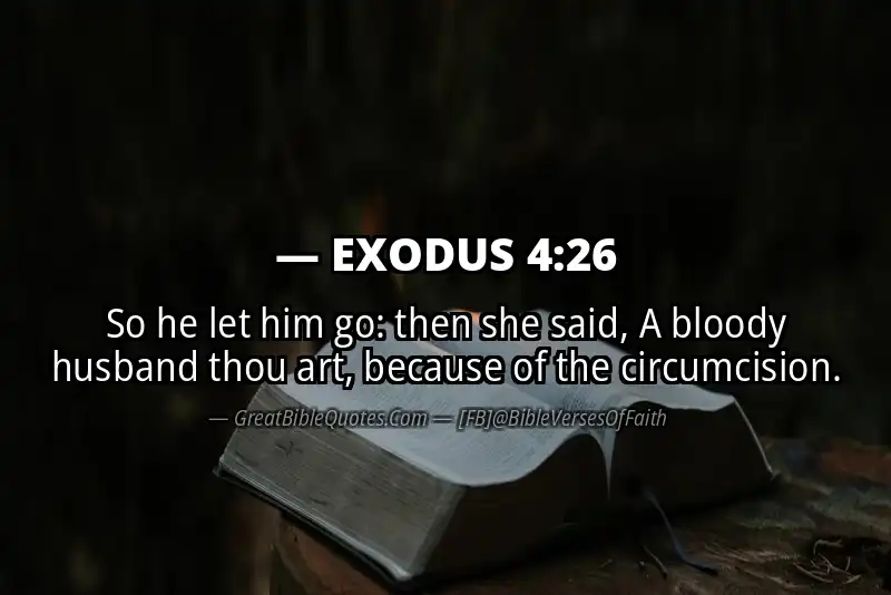 EXODUS 4:26 Verse