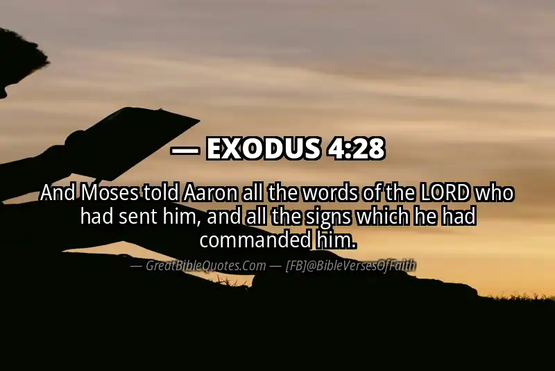 EXODUS 4:28 Verse