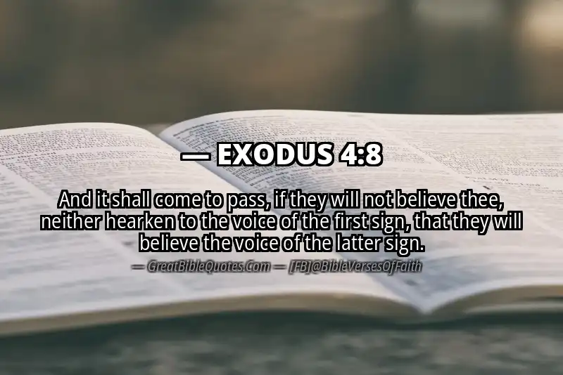EXODUS 4:8 Verse