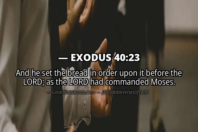 EXODUS 40:23 Verse
