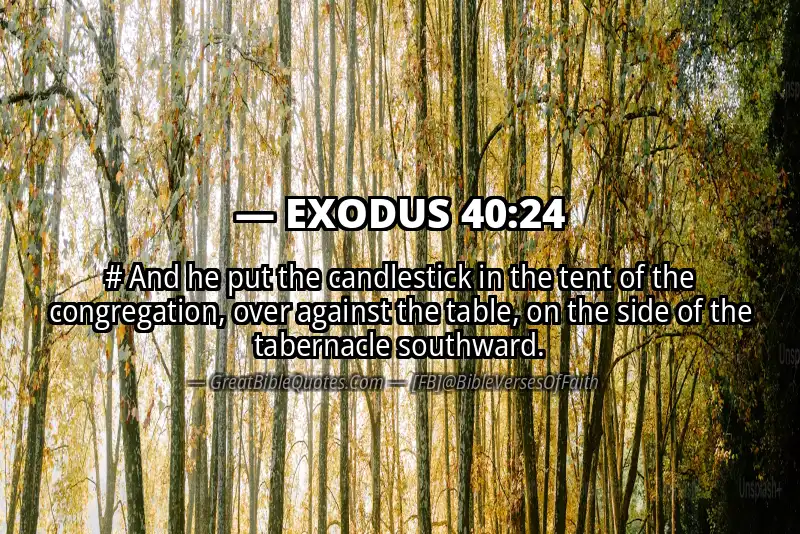 EXODUS 40:24 Verse