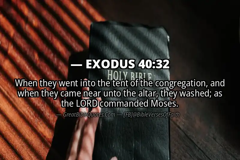 EXODUS 40:32 Verse