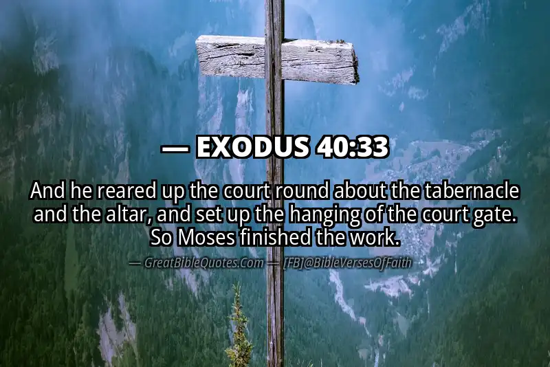 EXODUS 40:33 Verse