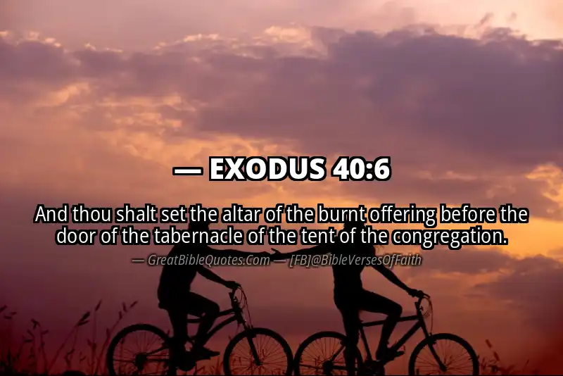 EXODUS 40:6 Verse